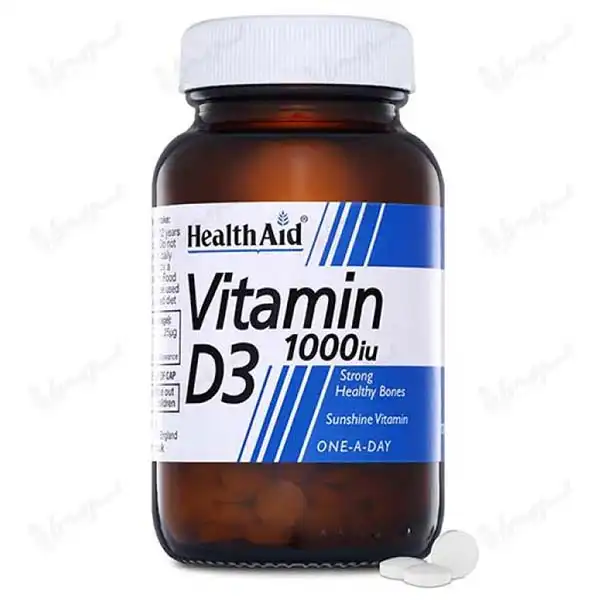 قرص ویتامین D3 1000 iu هلث اید | 30 عدد